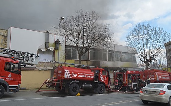 Kağıthane'de Sucuk Fabrikasında Yangın