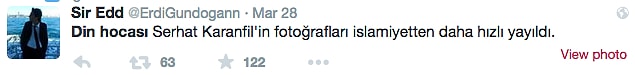 Hakkında atılan twitler genellikle şu şekilde;