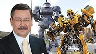 Melih Gökçek'in Yaptırdığı Transformers Robotu Sosyal Medyayı Güldürdü