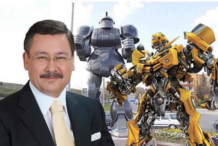 Melih Gökçek'in Yaptırdığı Transformers Robotu Sosyal Medyayı Güldürdü