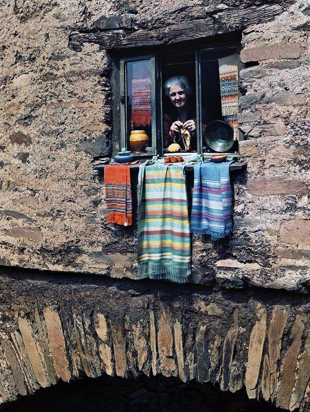 10. Penceren bakan yaşlı kadın, Cumbria.
