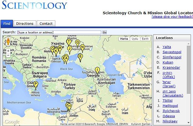 28. Türkiye'de bir Scientology kilisesi yok, ama komşu ülkelerde bulunuyor.