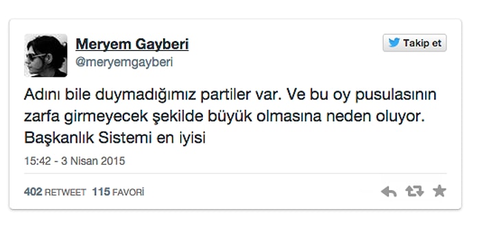 Meryem Gayberi'nin Attığı Alakasız Başkanlık Sistemi Tweetine Sosyal Medya Tepkileri