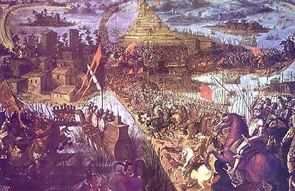 20. Tenochtitlan'ı almak için yapılan savaşta 250 bin kişinin öldüğü düşünülüyor.
