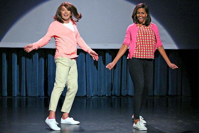 5 Sene Sonra Michelle Obama ve Jimmy Fallon Yine Dans Etti
