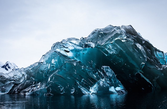 15. Kıtada oluşan icebergler oldukça etkileyici görünüyorlar.