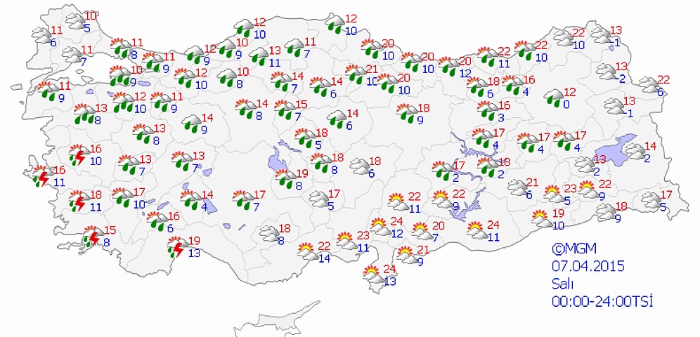 Meteoroloji'den 'Kuvvetli Yağış' Uyarısı