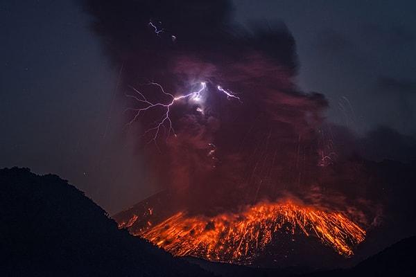 10. Sakurajima yanardağı, Japonya