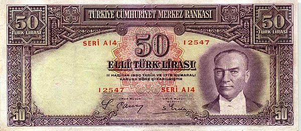 10. 2. Emisyon 50 Türk Lirası (1938-1952)