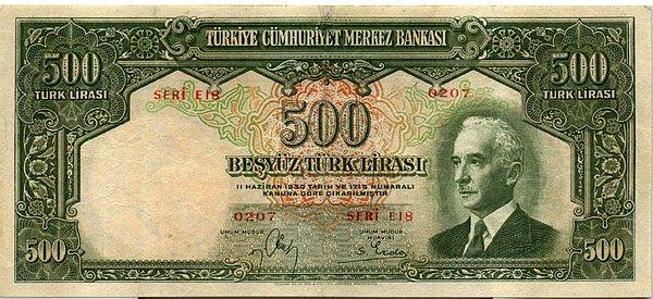 6. 2. Emisyon 500 Türk Lirası (1940-1946)