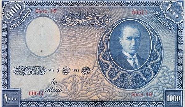1. 1. Emisyon 1000 Türk Lirası (1927-1939)