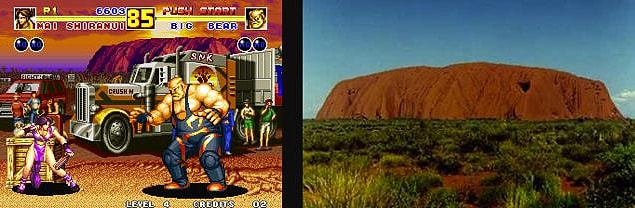 3. Fatal Fury 2 ve Avustralya'daki Uluru Kayası