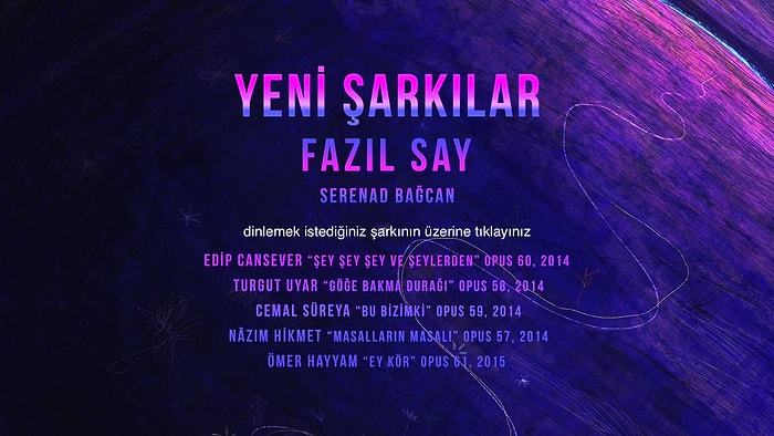 Fazıl Say & Serenad Bağcan - Yeni Şarkılar