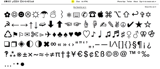 7. CopyPasteCharacter.com