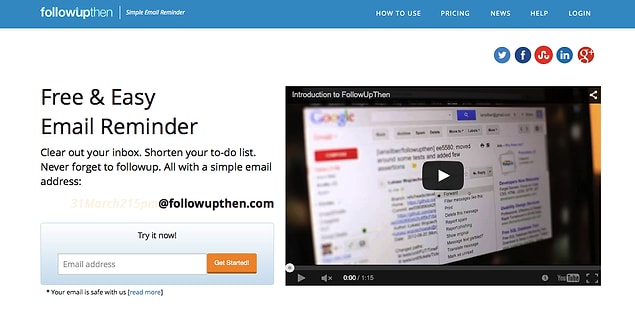6. Free & Easy Email Reminder