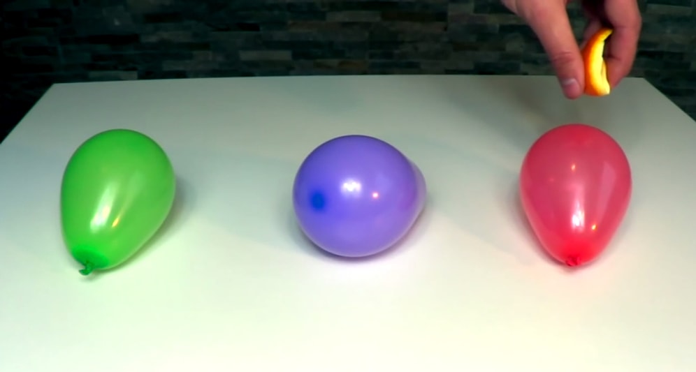 Portakal Kabuğu ile Balon Patlatabileceğinizi Biliyor muydunuz?