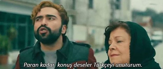 16. Paran kadar konuş deseler Türkçe'yi unuturum.