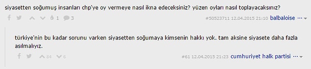 9. 'Türkiye'de bu kadar sorun varken siyasetten soğumaya kimsenin hakkı yok.'