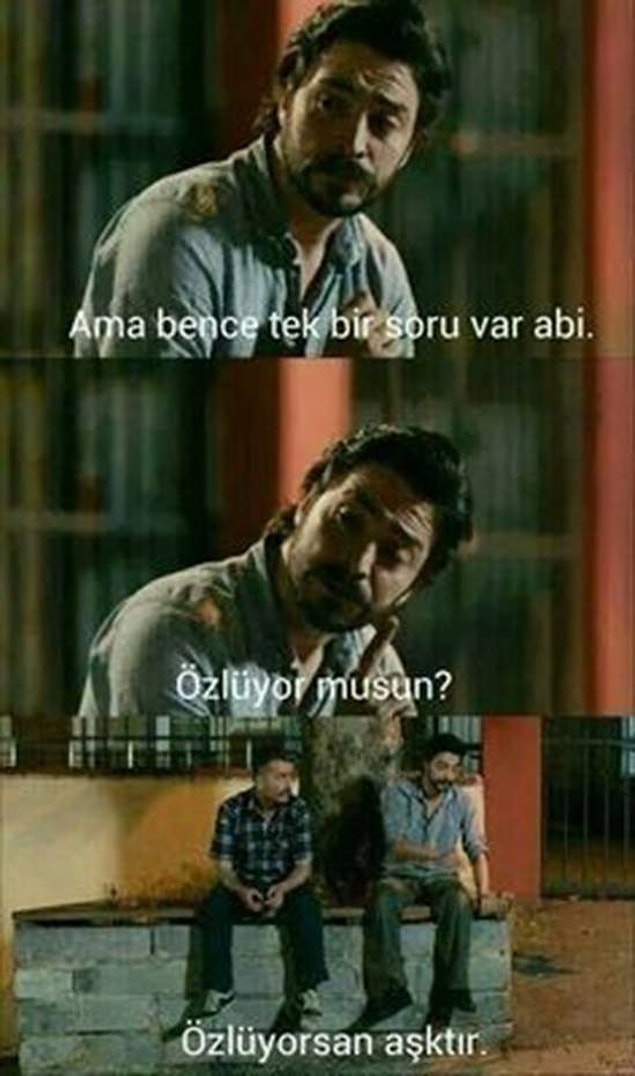 50. Özlüyorsan aşktır