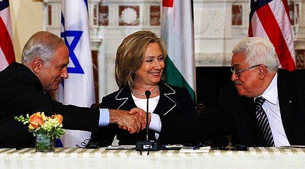 6. İsrail başbakanı Benjamin Netanyahu - Filistin Lideri Mahmut Abbas, 2 Eylül 2010