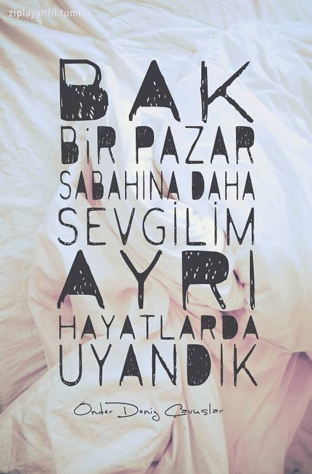 16. Ayrı evlerde uyanılan pazar sabahları...