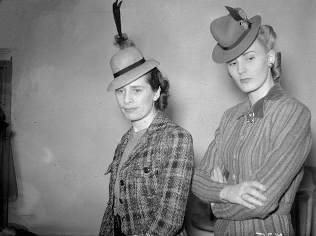 14. İngilizlerin çok sevdiği şapka modellerinin küçültülerek saç aksesuarı haline gelişi
