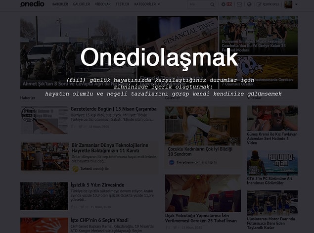 BONUS: Onediolaşmak