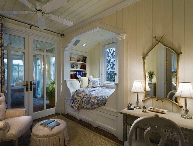 21. Beyazı seven için süper bir yatak odası