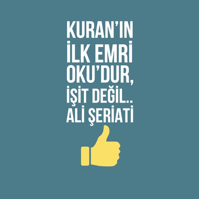 6. Kuran'ın ilk emri Oku'dur, 'işit' değil.