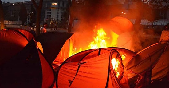 Gezi Parkı'ndaki Çadırlar Kendiliğinden Yanmış