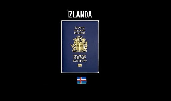 8. İzlanda pasaportuyla, 165 ülkeye vizesiz seyahat edilebiliniyor..