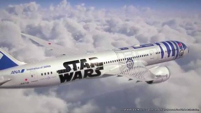 Boeing'i Star Wars'un R2-D2'si Gibi Boyayacağını Duyuran Japon Havayolu Şirketi