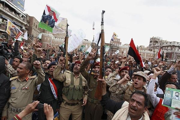 31. Houthilerin protestosu