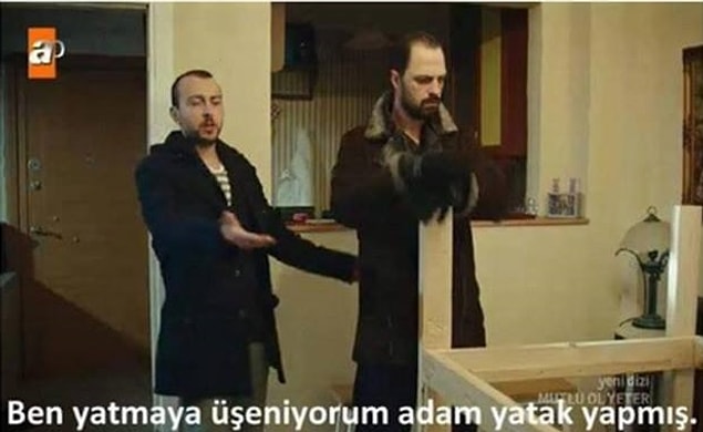10. Ben yatmaya üşeniyorum adam yatak yapmış!