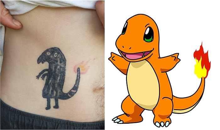 Dünyanın En Kötü Pokemon Dövmesiyken İnternet Sayesinde Karizması Tavan Yapan Charmander