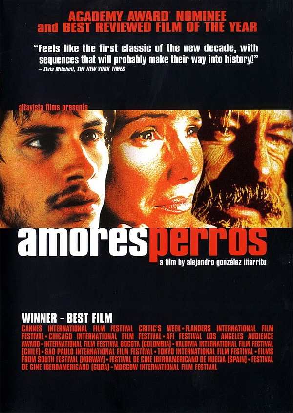 10. Amores Perros (Paramparça Aşklar Köpekler), 2000