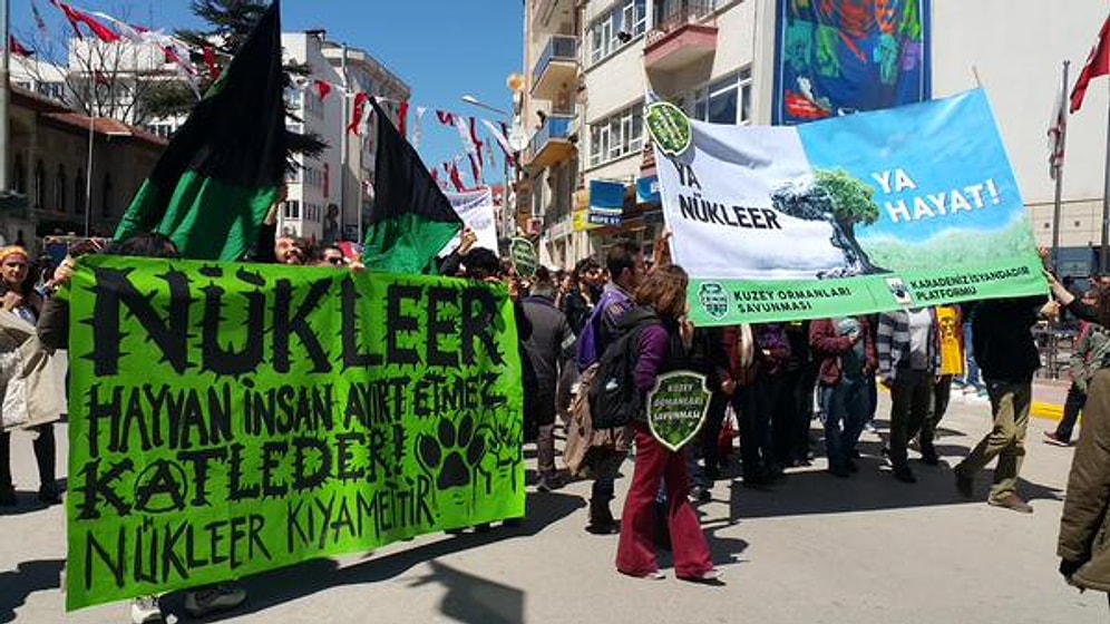 Sinop Halkı Nükleere Karşı Sokakta