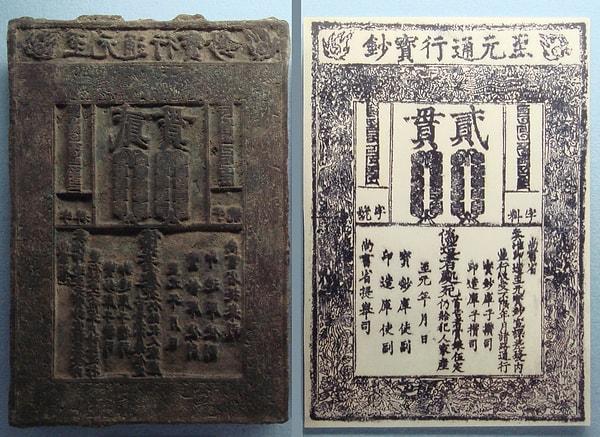 8. İlk kağıt parayı Çinliler kullandı