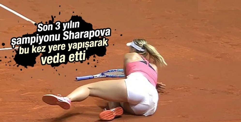 Maria Sharapova Rakibi Karşısında Yere Yapıştı