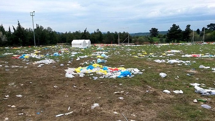 57. Alay Vefa Yürüyüşü'ne Katılanlar Geride Çöp Yığını Bıraktı