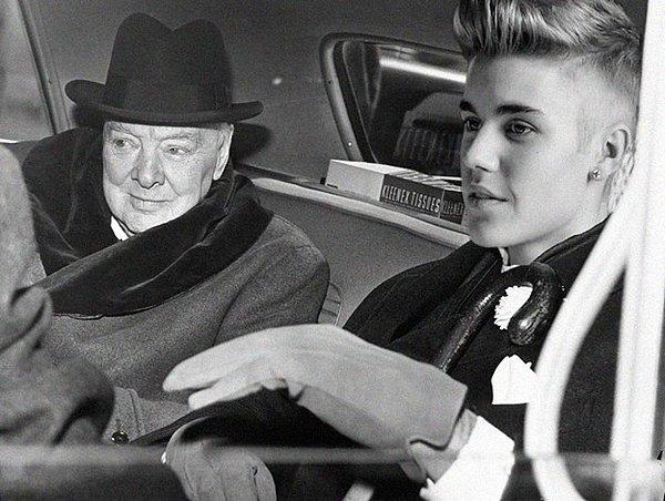 18. Churchill ve Justin Bieber