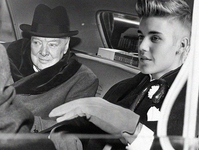 18. Churchill and Justin Bieber: We leave this relationship entirely to your imagination…