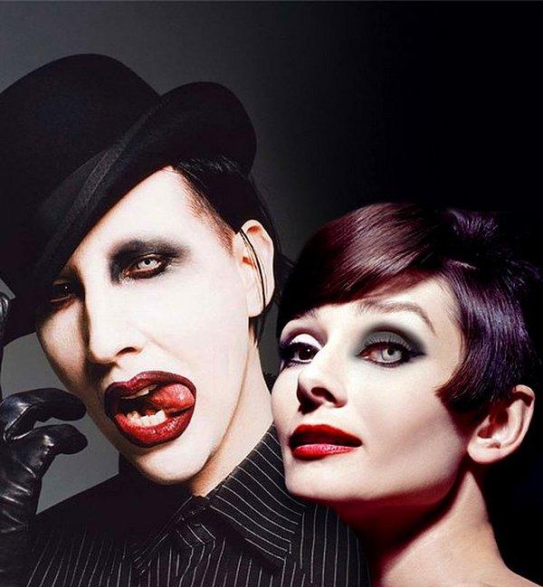 25. Marilyn Manson ve Audrey Hepburn