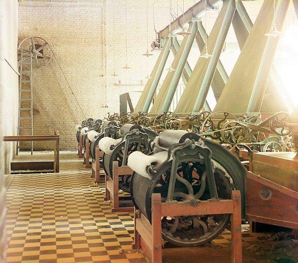 6. Türkmenistan Baýramaly'de (Bayram-Ali) pamuk ipliği fabrikası (1911)