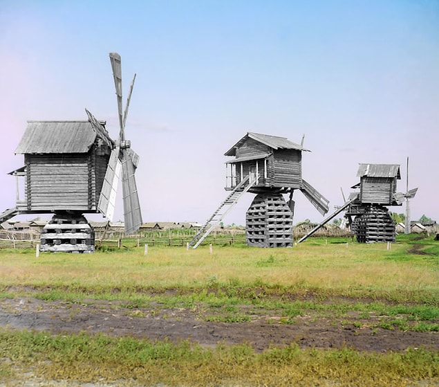 14. Tobolsk bölgesindeki rüzgar değirmenleri (1912)