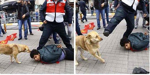 Taksim'de gözaltı ve 'o an'