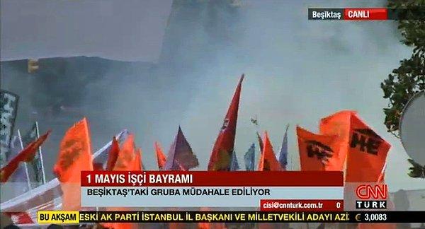 14:00 | Beşiktaş'ta toplanan gruba polis müdahalesi