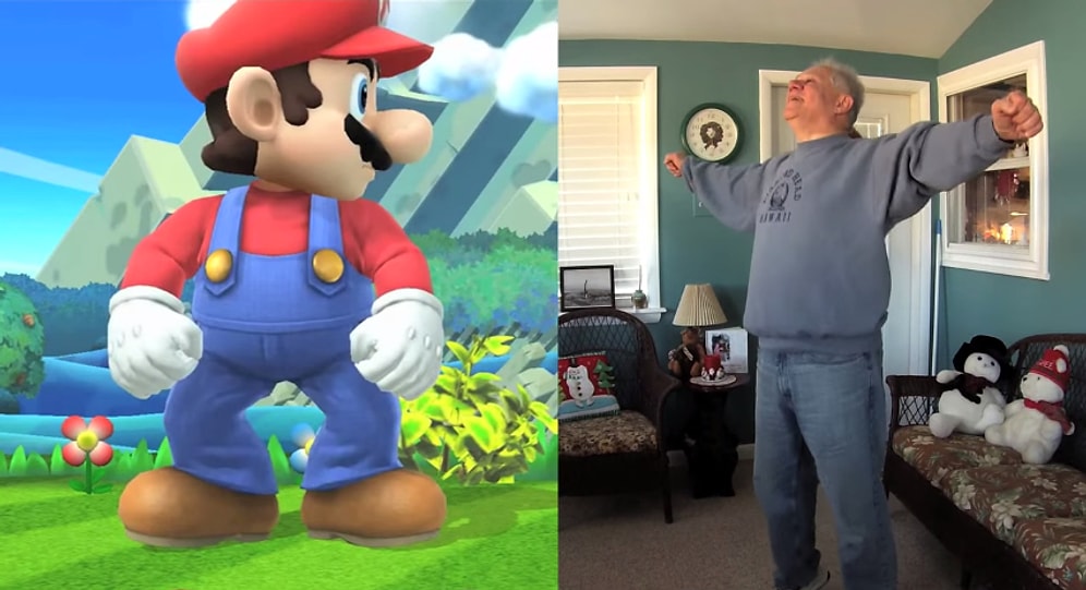 Tüm Super Smash Bros. Karakterlerini Alay Ederek Canlandıran İşsiz Adam