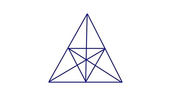 5. Şekilde yaklaşık kaç tane üçgen var?