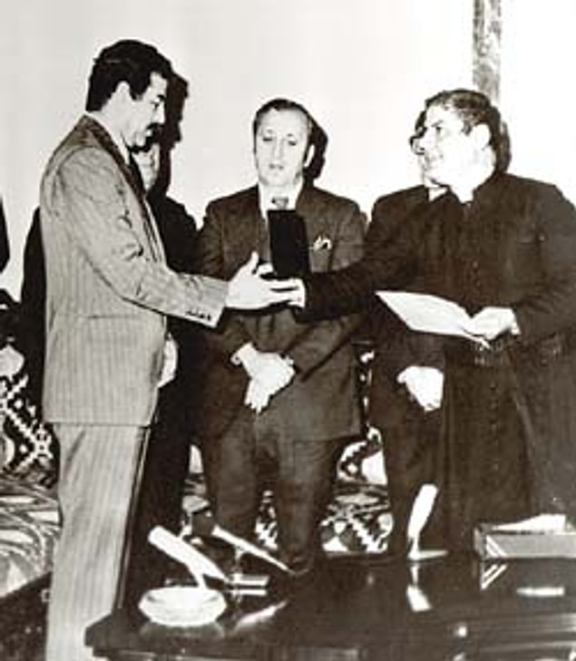6. Saddam Hüseyin'e Detroit kentinin altın anahtarı verilmiş idi.